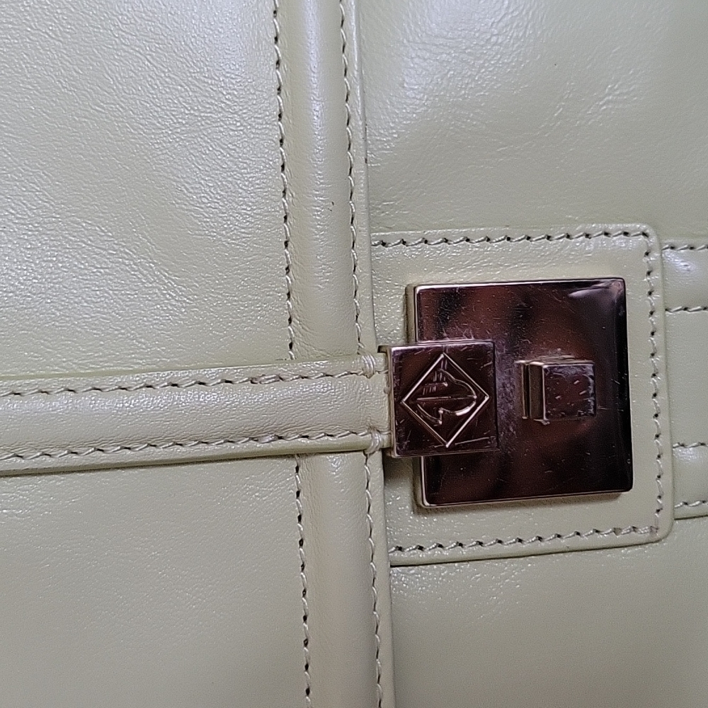 EILEEN WEST Scrumptious Pale Green Leather Large Handbag with Coin purse BEAUTY - Picture 3 of 11